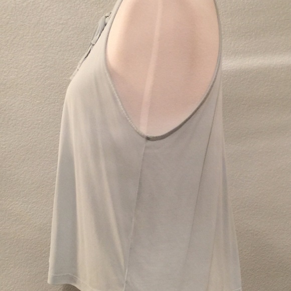 Mint Green Sleeveless Lace-up Front Cami Tank, M - Picture 5 of 7